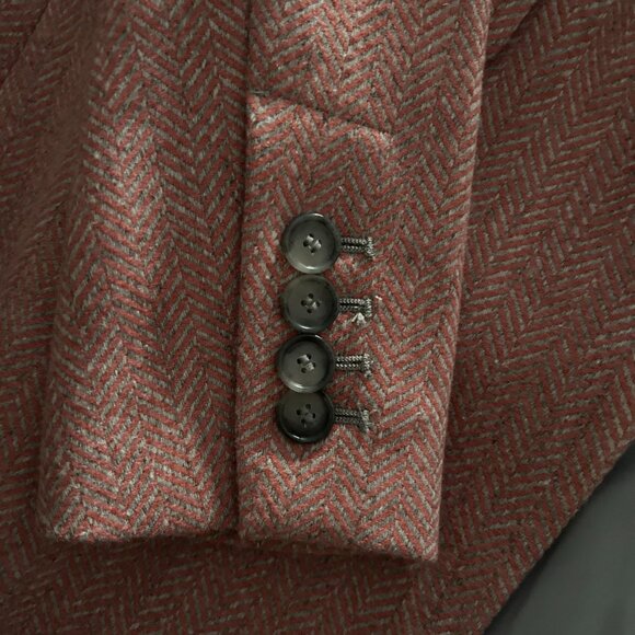 Loft Pink Herringbone Blazer (size 0) - Picture 6 of 6